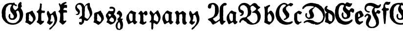 Gotyk Poszarpany font