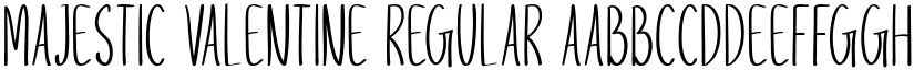 Majestic Valentine Regular font