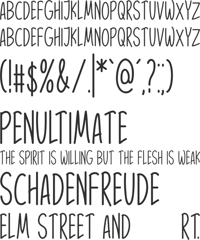 Wow Darling font preview