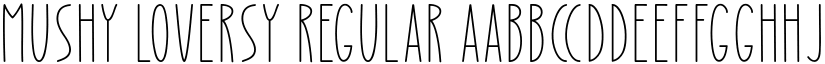 Mushy Loversy Regular font