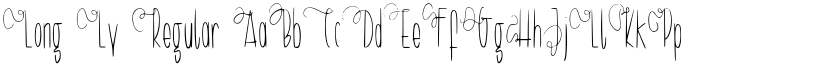 Long Ly Regular font