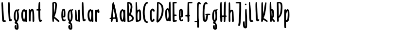 Llgant font download