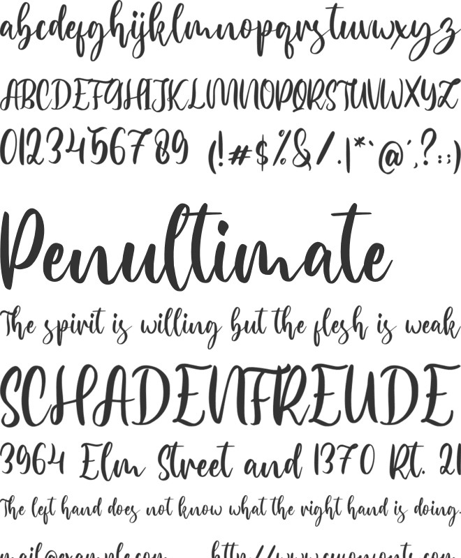 Hellomate font preview