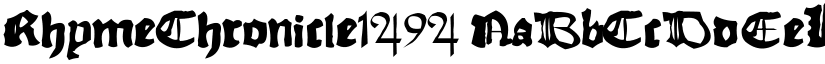 RhymeChronicle1494 font