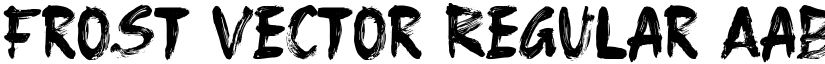 Frost Vector Regular font