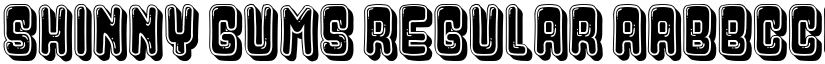 Shinny Gums Regular font