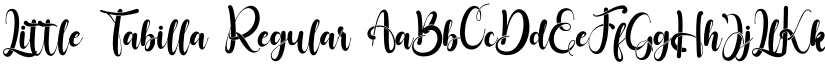 Little Tabilla Regular font