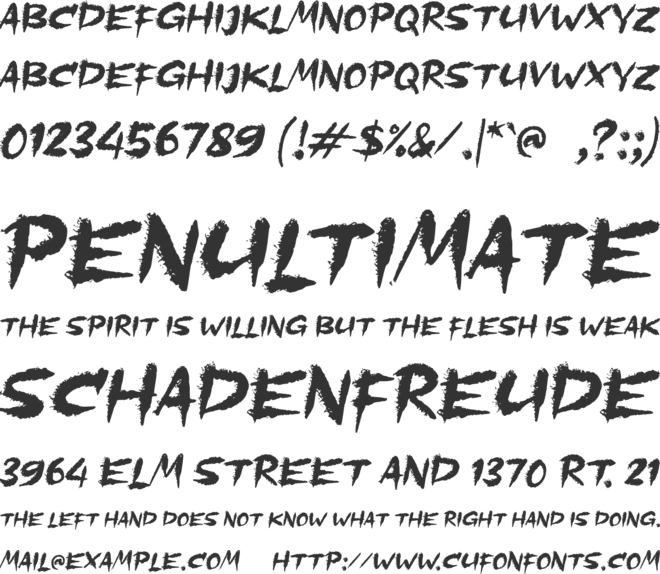 b Bahaya Ngak font preview