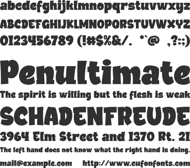 Helsky font preview