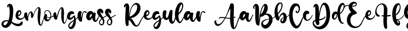 Lemongrass Regular font