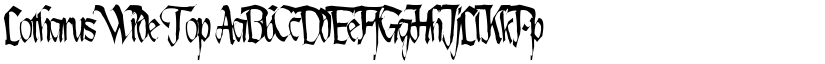 Lotharus Wide Top font