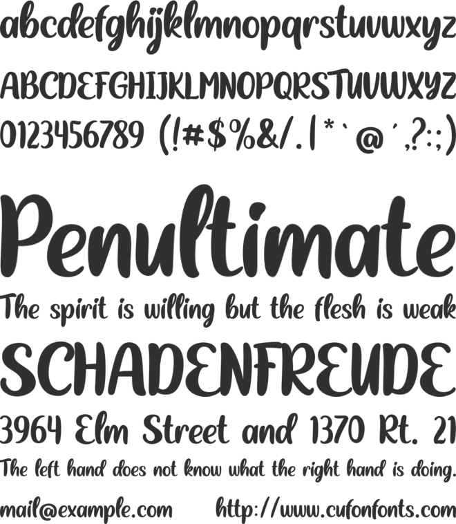 Friday Beach font preview