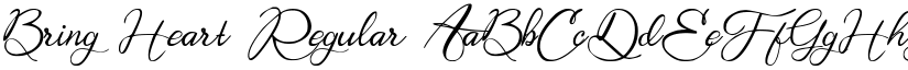 Bring Heart Regular font