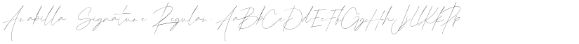 Arabilla Signature Regular font