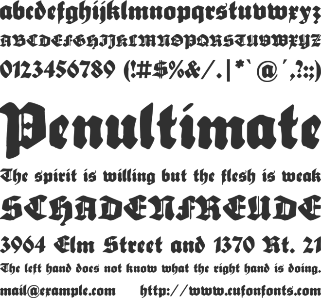 Sebaldus-Gotisch font preview