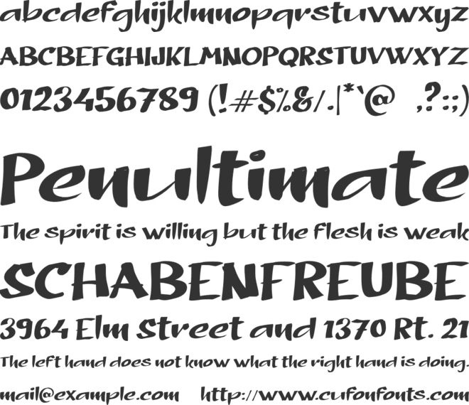 b Bekal font preview