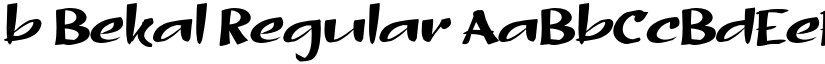 b Bekal Regular font