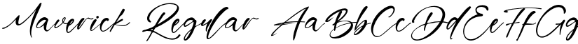 Maverick Regular font