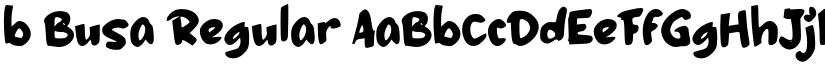 b Busa Regular font