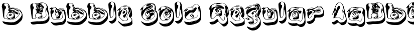 b Bubble Gold Regular font