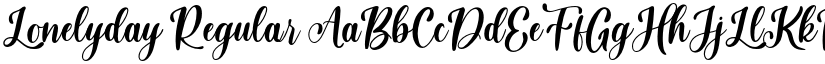 Lonelyday Regular font