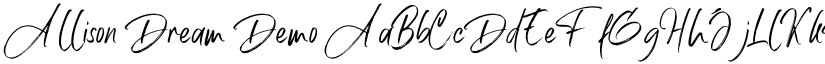 Allison Dream Demo font