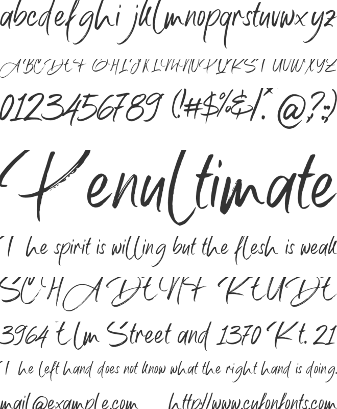 Allison Dream font preview