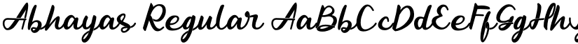 Abhayas Regular font