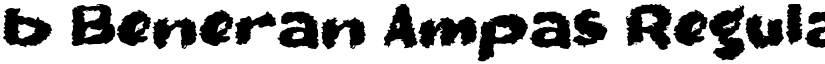 b Beneran Ampas Regular font