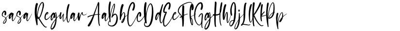 sasa Regular font