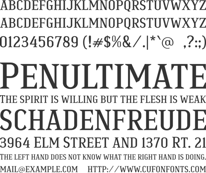 b Baron Damai font preview