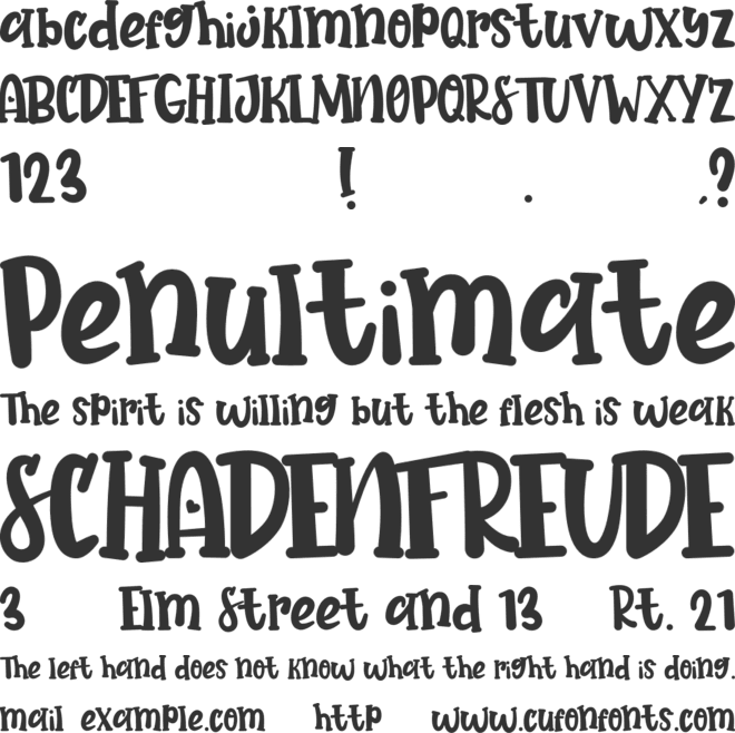 Heart Apart font preview