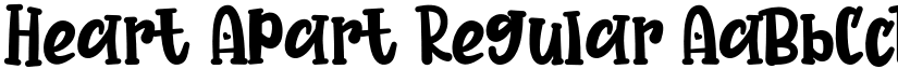 Heart Apart Regular font
