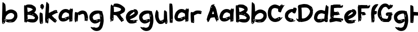 b Bikang Regular font