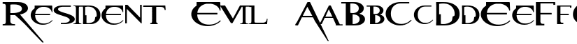 Resident Evil font download