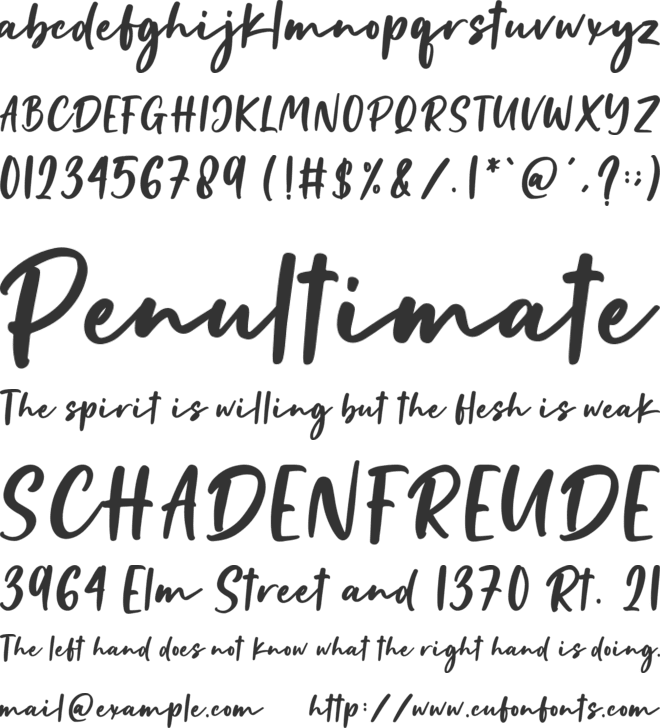 British Times font preview