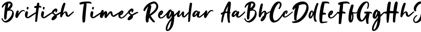 British Times Regular font