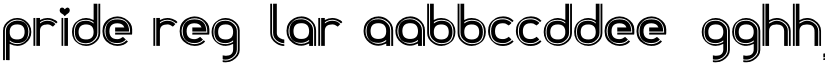 PRIDE Regular font