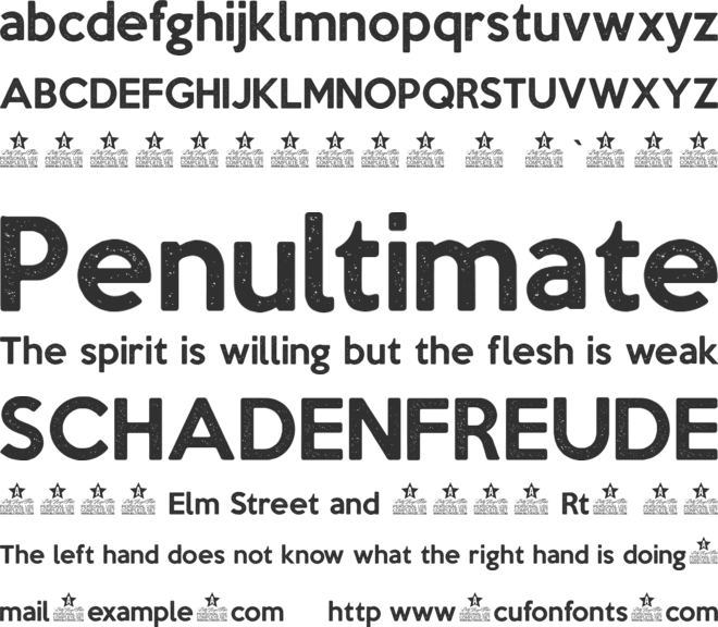 NEWSPAPER PERSONAL USE font preview