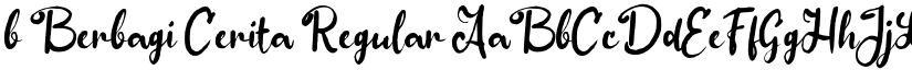 b Berbagi Cerita Regular font