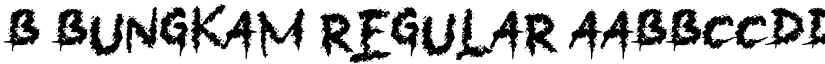 b Bungkam Regular font