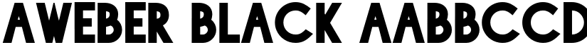 Aweber Black font