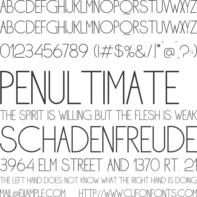 Aweber font preview