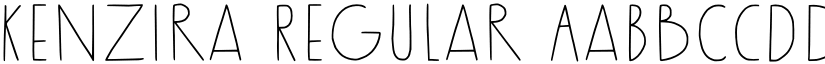 Kenzira font download