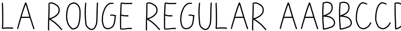 La Rouge font download