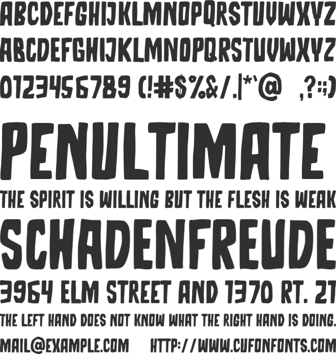 Ribons font preview