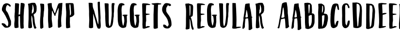 Shrimp Nuggets Regular font