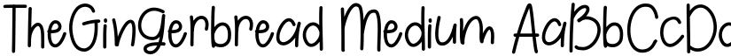 TheGingerbread Medium font