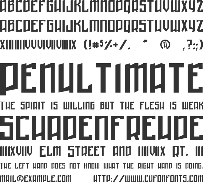 Winter in Gotham font preview