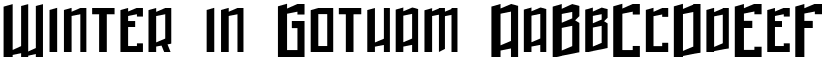 Winter in Gotham font